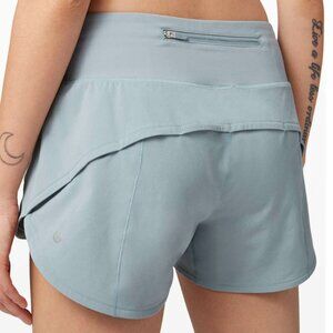 Lululemon Speed Up Short Long *4" Updated Fit Blue Cast Size 2